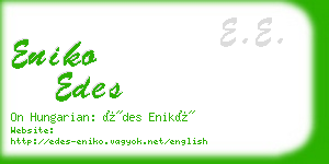 eniko edes business card